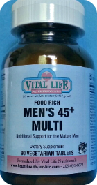 Men's 45+ Food Rich Energizer Vitamins